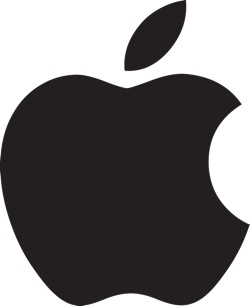 Apple Logo-Black + White