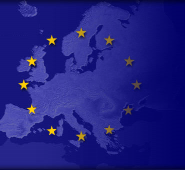 EU Flag Over Countries